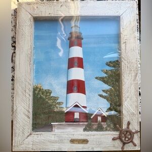 Nautical Framed Wall Art_Assateague Lighthouse - 1867